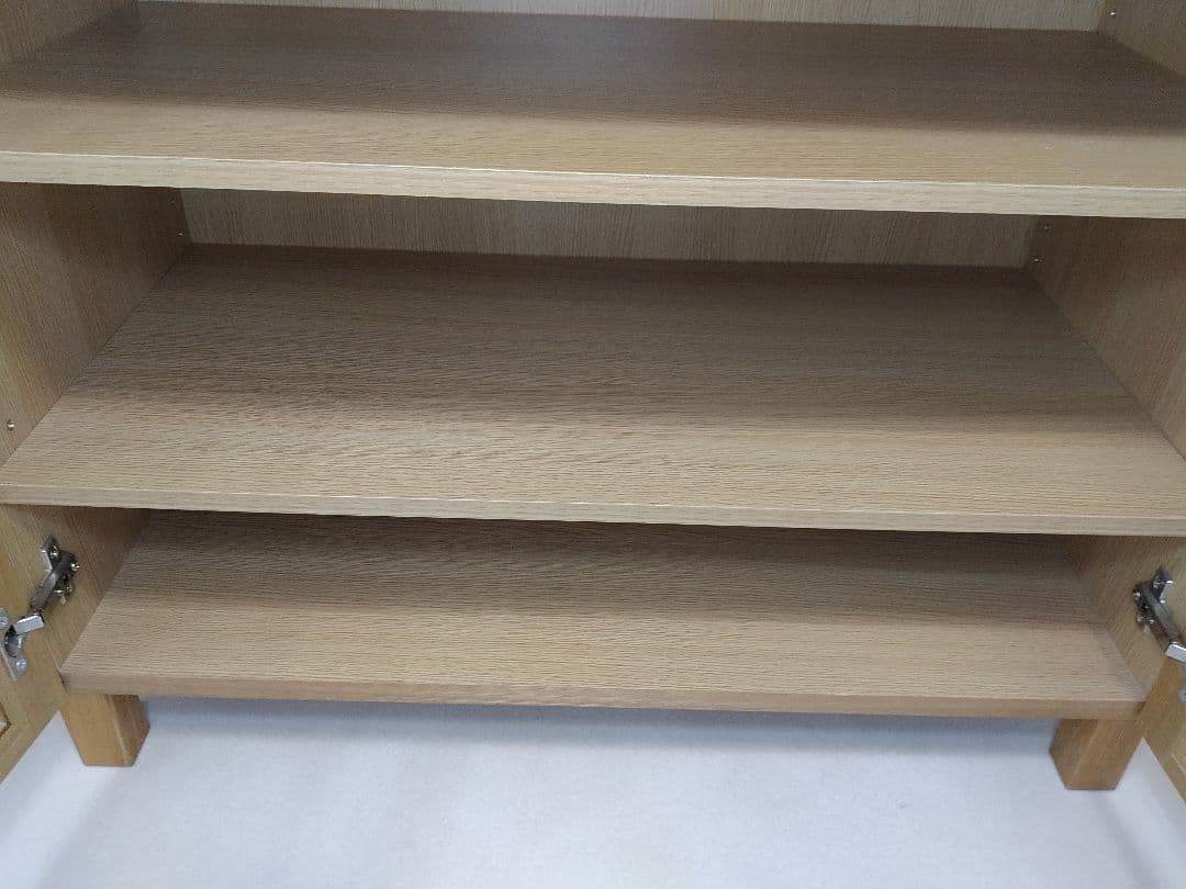 美品　廃盤希少　MUJI　無印良品　ガラスキャビネット　食器棚　送料無料