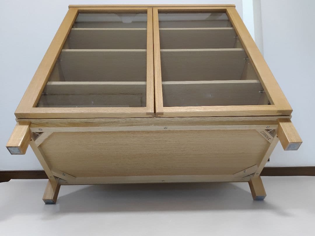 美品　廃盤希少　MUJI　無印良品　ガラスキャビネット　食器棚　送料無料