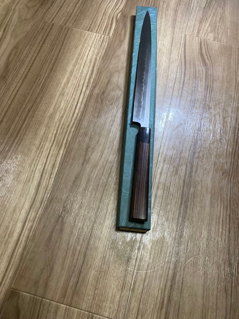 不動國行　玄海正国　フグ引き　水焼本焼　包丁　尺 波紋凄く綺麗