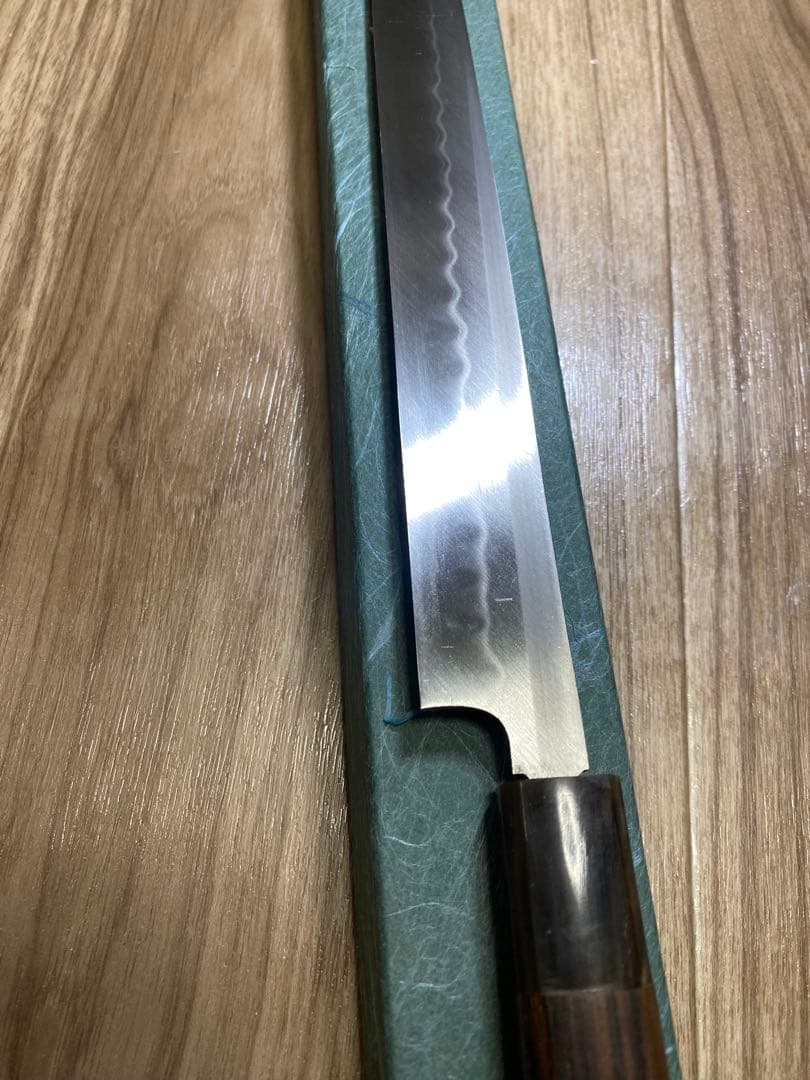 不動國行　玄海正国　フグ引き　水焼本焼　包丁　尺 波紋凄く綺麗