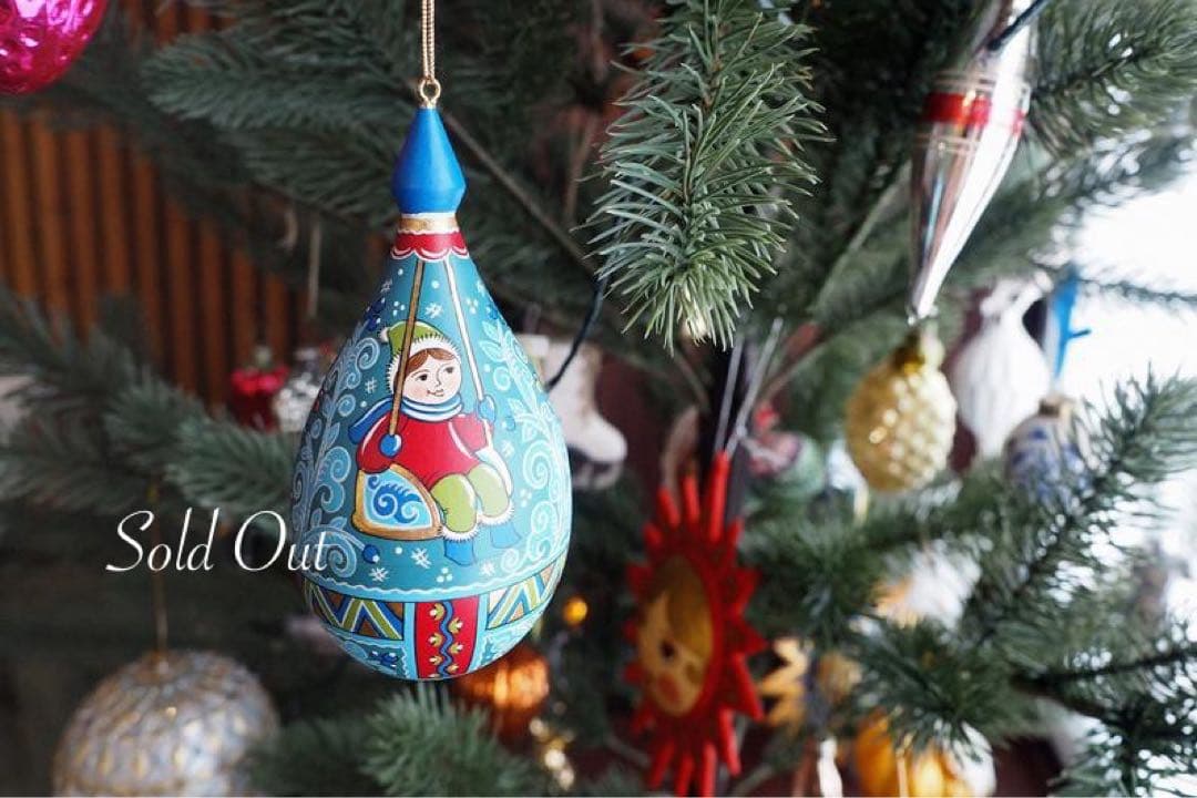 【30ロシア雑貨☆マトリョーシカ『Russian Winter』5Pオリガ作