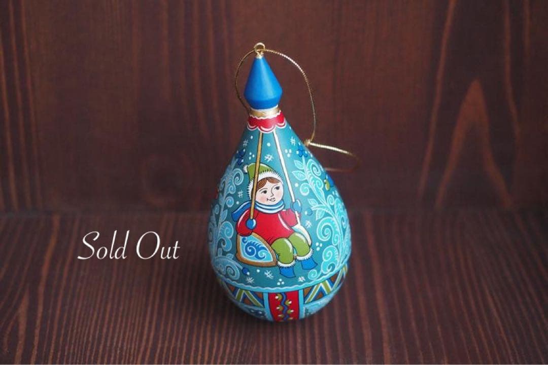 【30ロシア雑貨☆マトリョーシカ『Russian Winter』5Pオリガ作