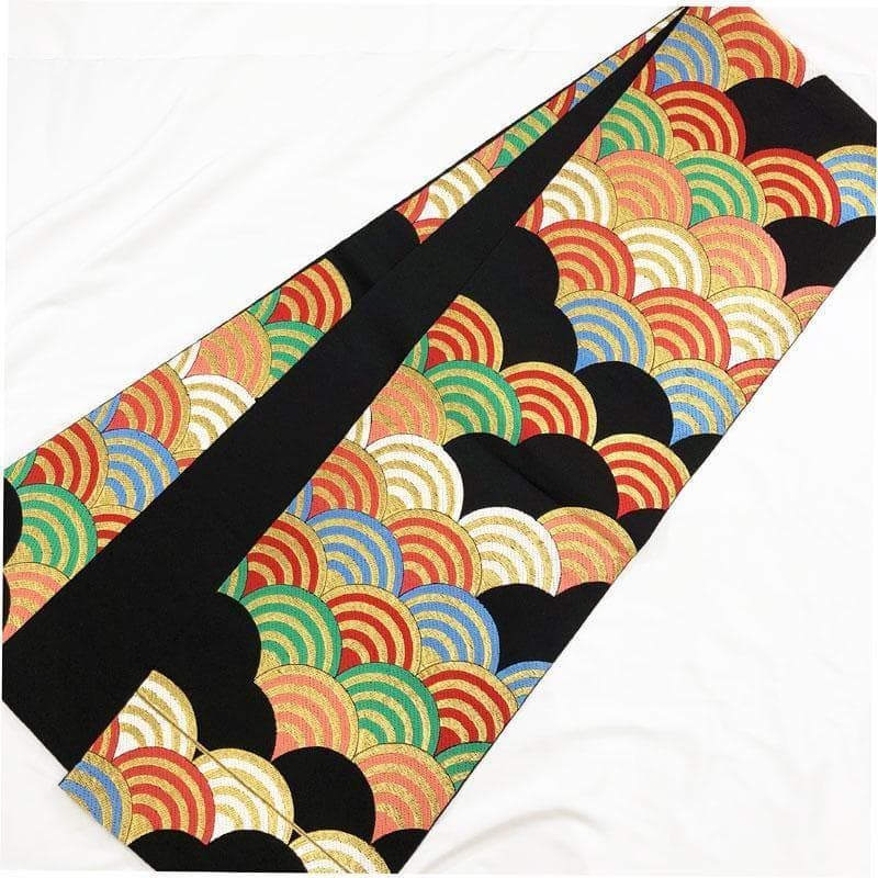 0ag54□逸品!川島織物 祝着 七五三 ハーフ成人式 七歳 全通袋帯□美品