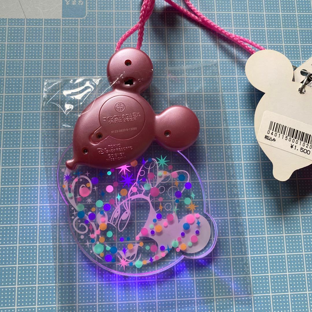 ディズニー ミニー 光る ネックレス ペンダント 30周年 - メルカリ