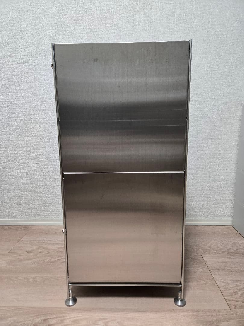 無印良品 / ステンレスユニットシェルフ・ウォールナット材棚セット・小