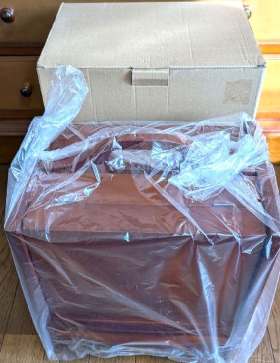 【未使用】木製ドレッサー ミラー付き 引き出し付き