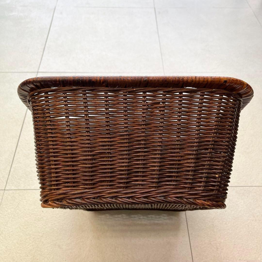 【収納力抜群】カゴ 大きめ 深め 片付け ダークブラウン