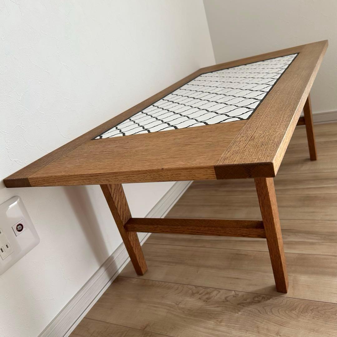 SWICTH リビングテーブル ローテーブル タイル 無垢材 北欧 コラベル