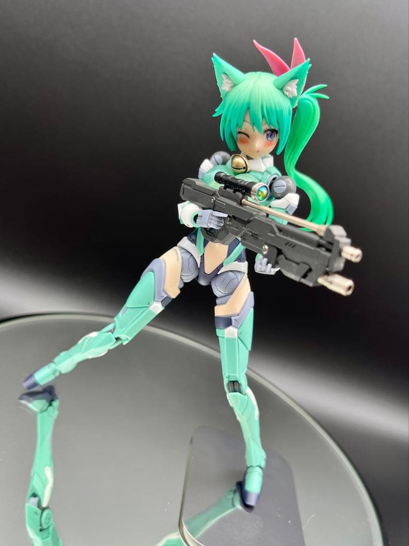 muscuto メカガデ子1.0 部分塗装&トップコート(髪の毛に破損あり)