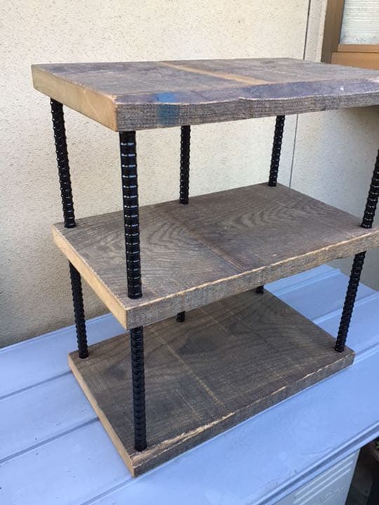 最終価格　アイアン3段シェルフ