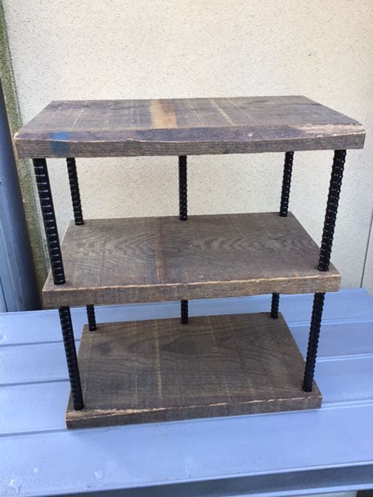 最終価格　アイアン3段シェルフ