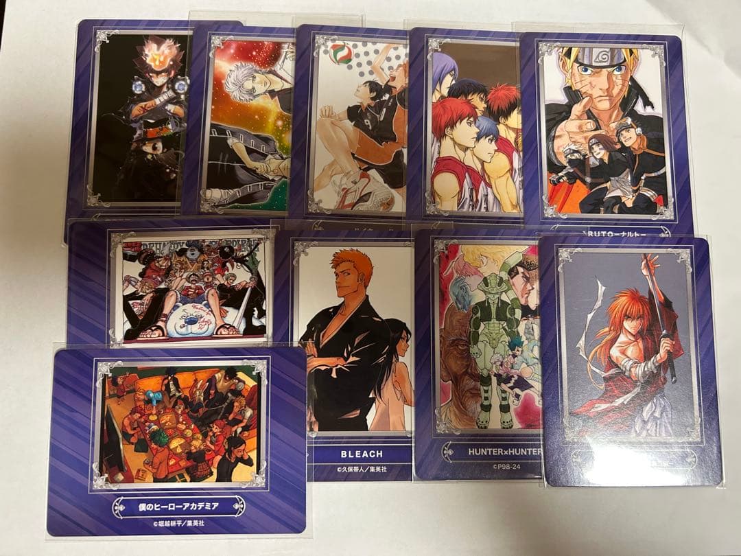 ジャンプフェア 24 カード REBORN 銀魂 ハイキュー 黒子のバスケ