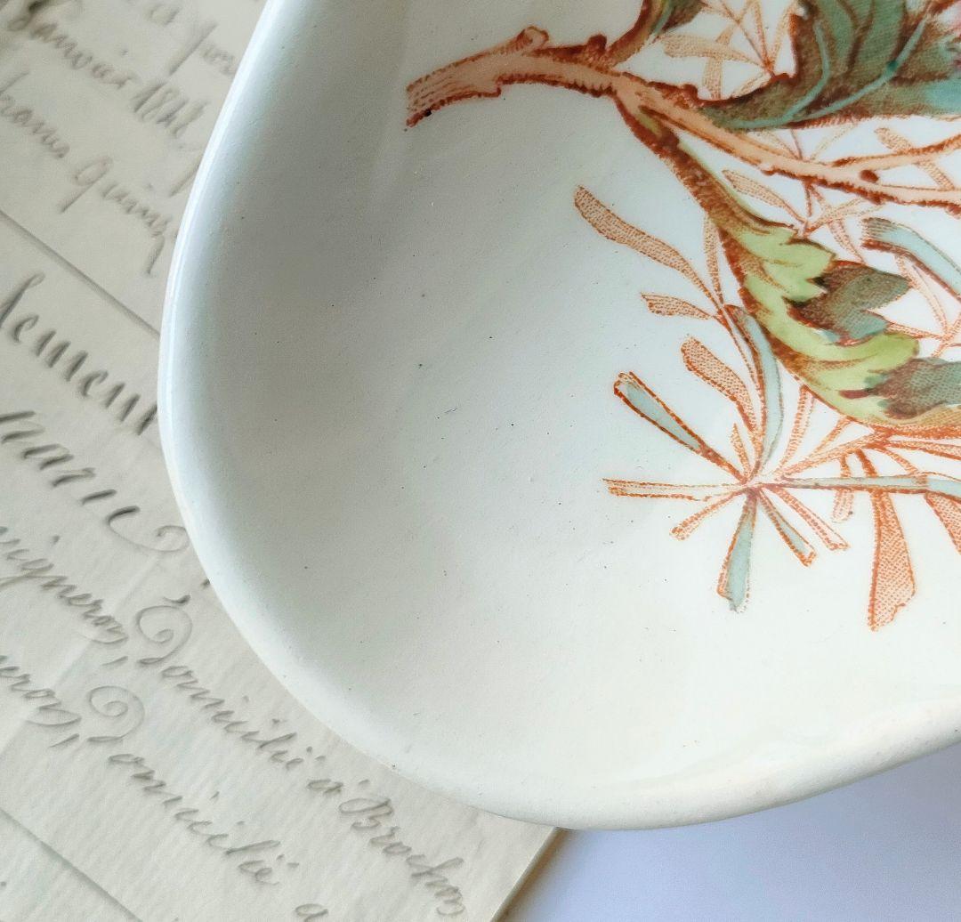 希少　美品　リュネビル　お花のラヴィエ　　フランスアンティーク