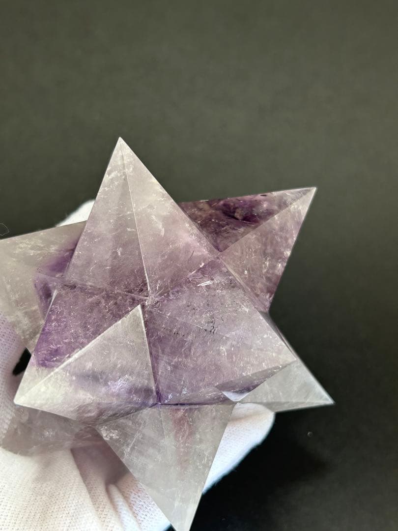 アメジスト　五芒星　約10cm