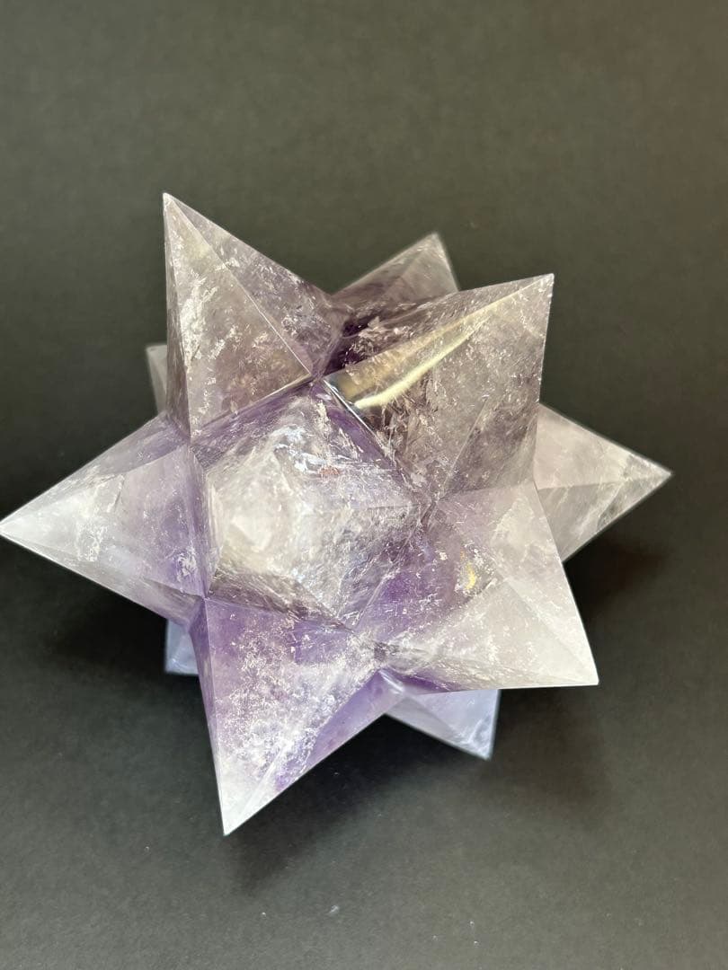 アメジスト　五芒星　約10cm