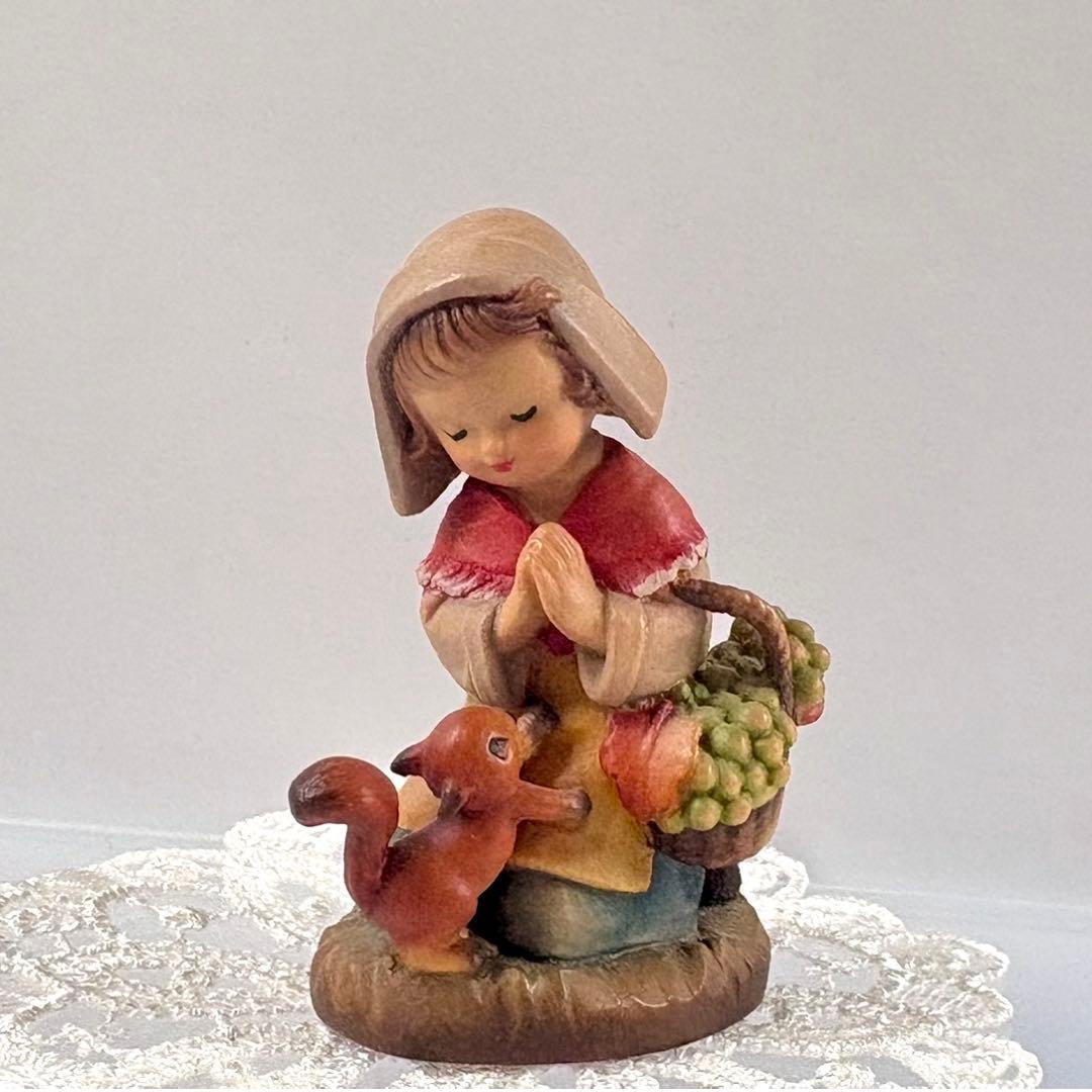 アンリ人形　ANRI 美品　6.5㎝　☆*【小さな・Thanksgiving】