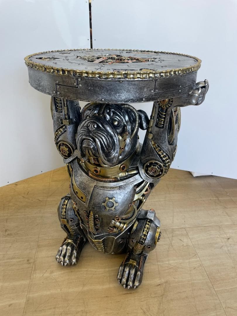 メカブルドック　サイドテーブル　ミニテーブル　アニマル　動物　ソファ　テーブル