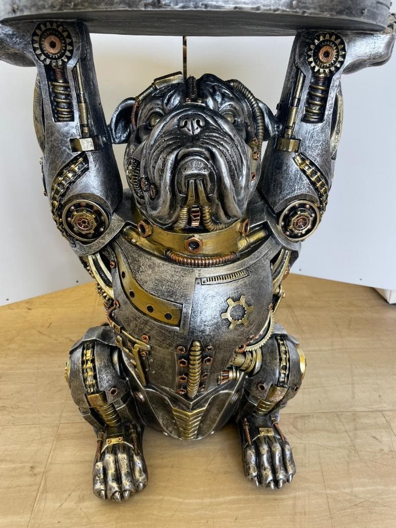 メカブルドック　サイドテーブル　ミニテーブル　アニマル　動物　ソファ　テーブル