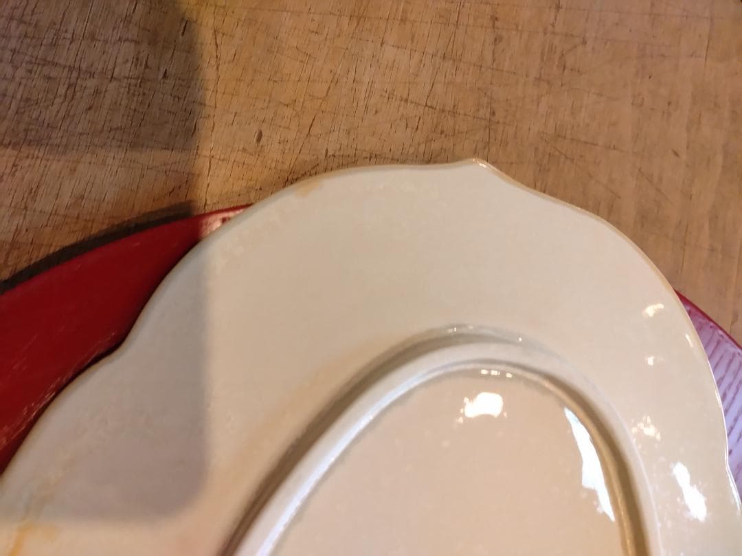 有田陶悦窯オーバル形状 ホワイトプレート 金縁付き - メルカリ