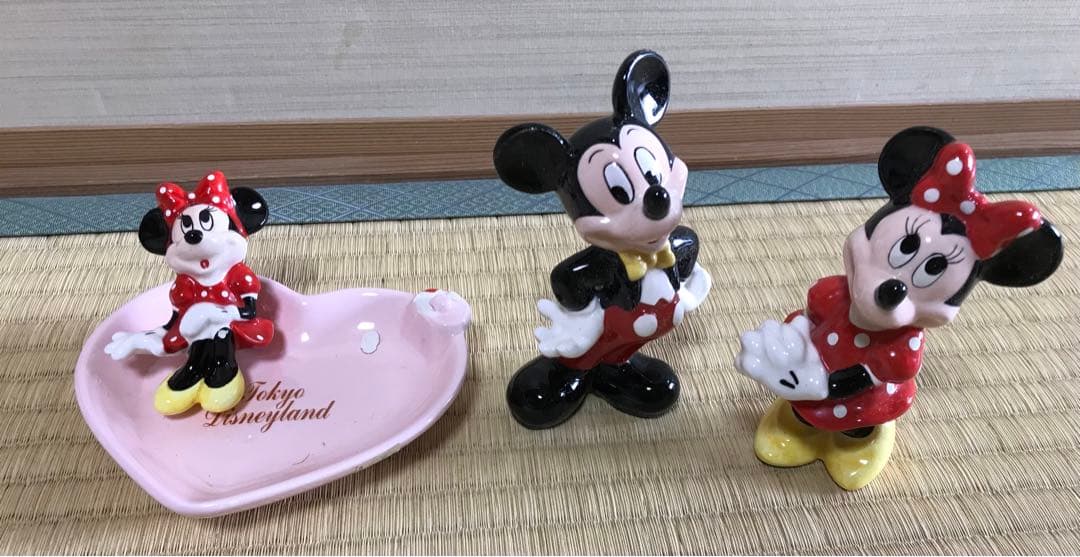 昭和レトロ  ミッキー ミニーディズニー 置物 飾り 写真立て