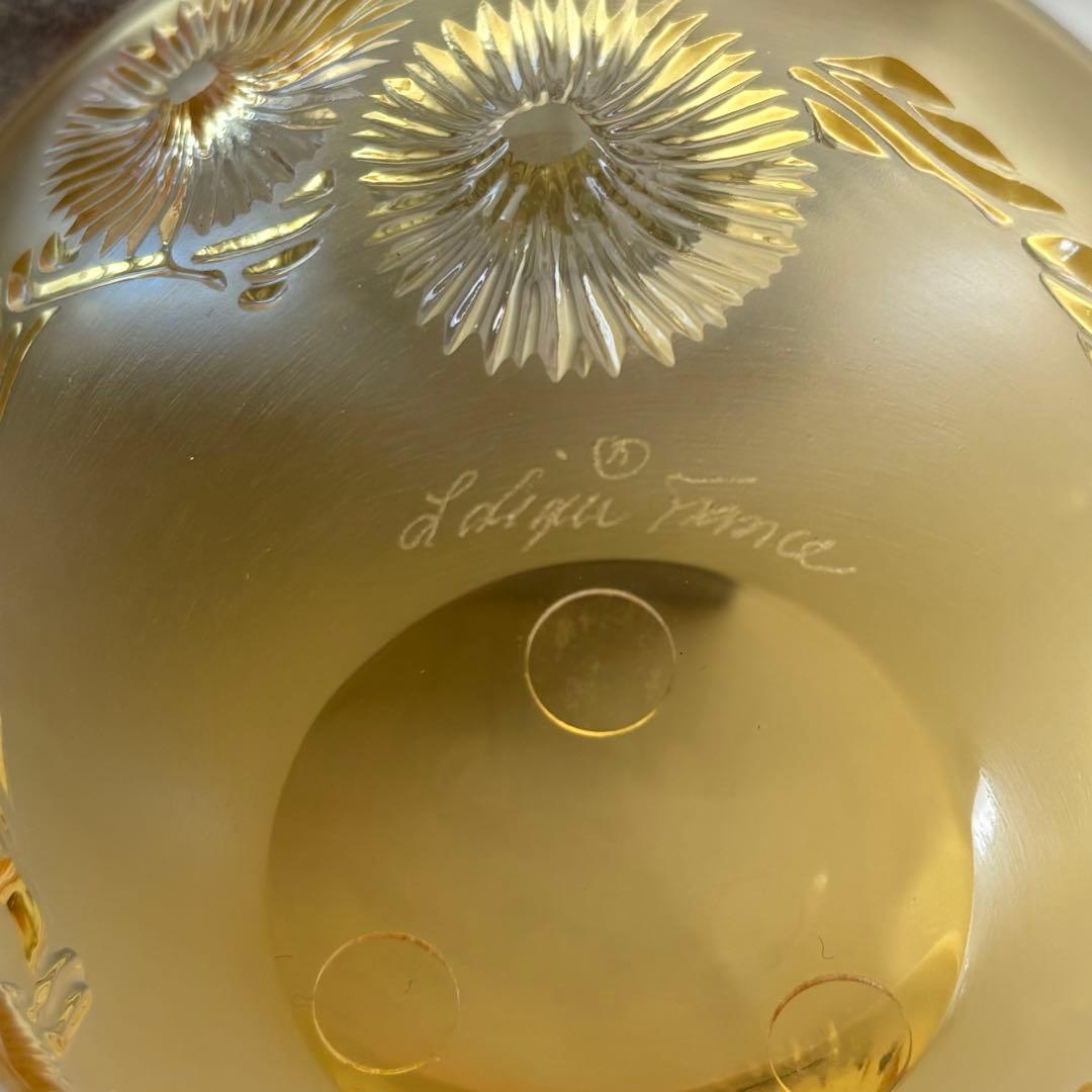 レア美品 】LALIQUE アンバー ボウル 11cm China Mood - メルカリ