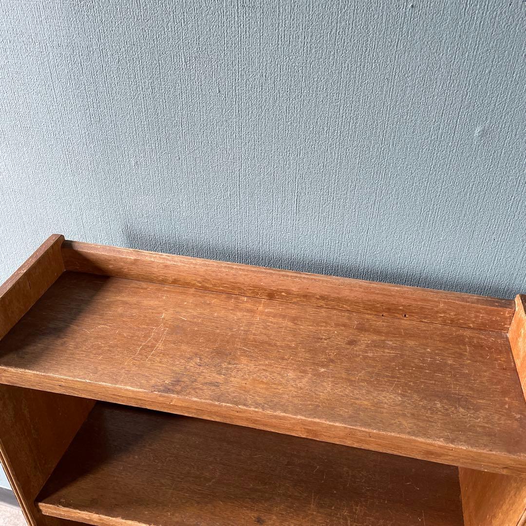 本棚　昭和レトロ　アンティーク　オープンシェルフ　古道具