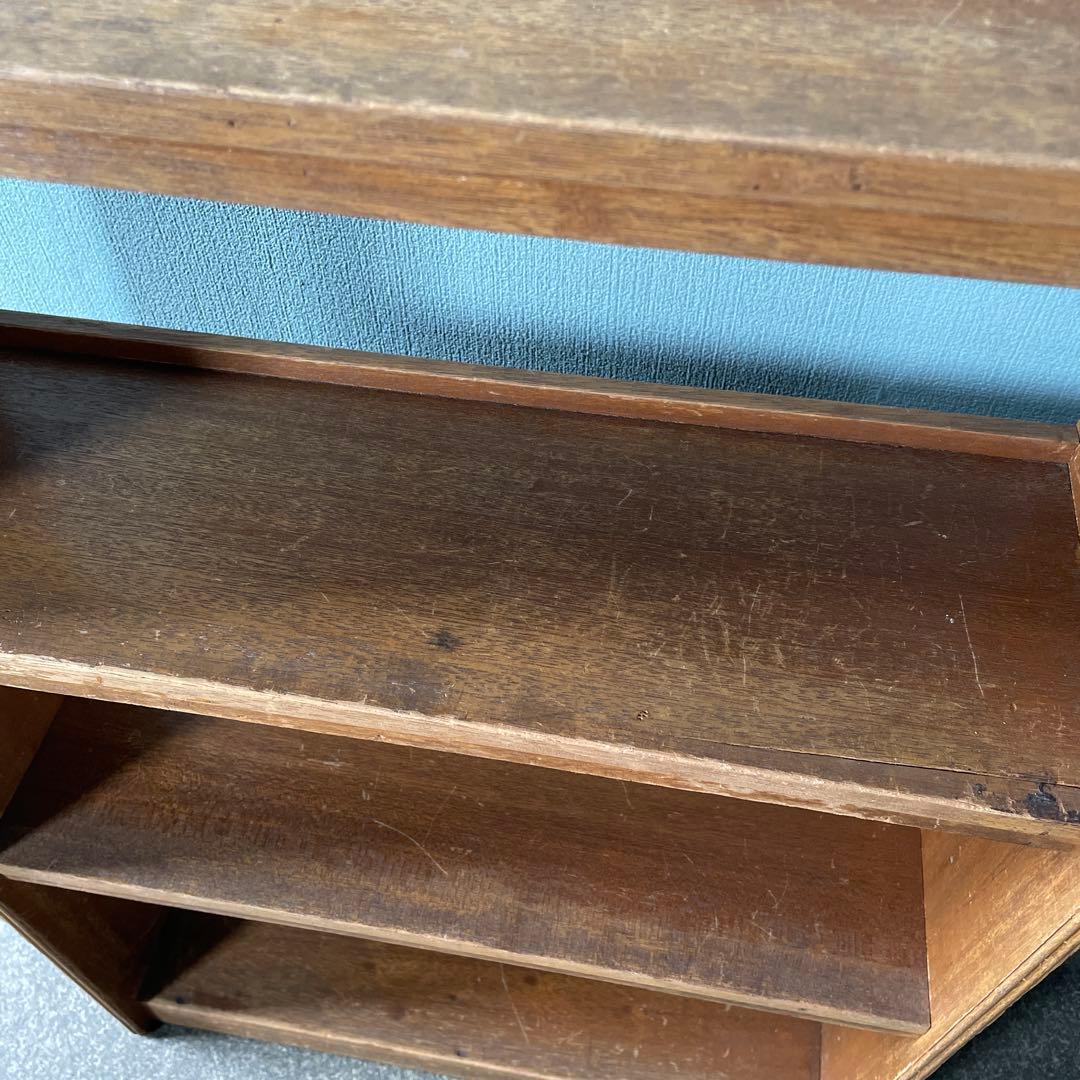 本棚　昭和レトロ　アンティーク　オープンシェルフ　古道具