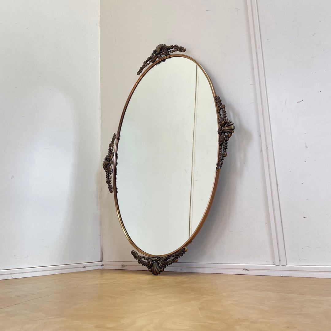 ビンテージ ミラー④ 鏡 アンティーク調 ウォールミラー 壁掛け 大型 美容室