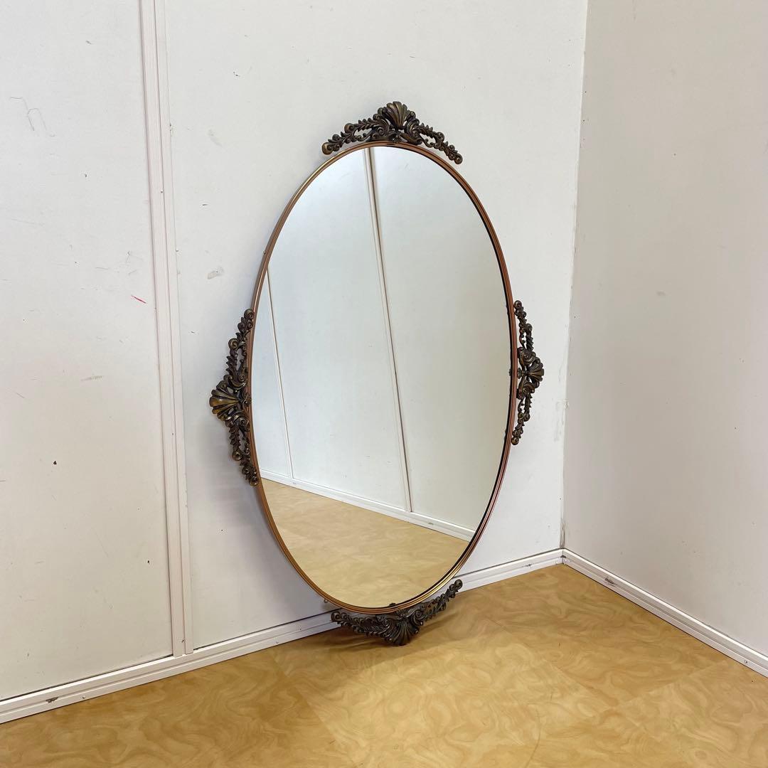 ビンテージ ミラー④ 鏡 アンティーク調 ウォールミラー 壁掛け 大型 美容室