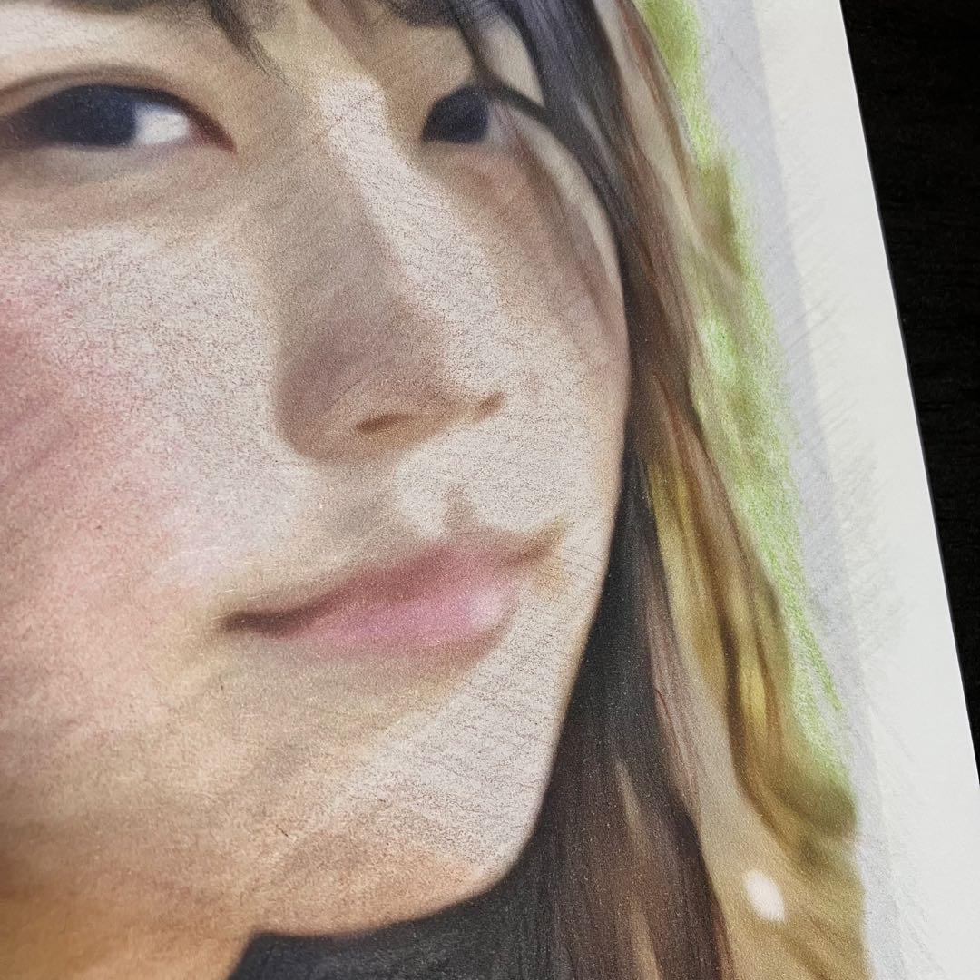 女優画20 額装品　額縁寸法32.7㎝×24.0㎝×1.5㎝　定款付　京藤夏樹