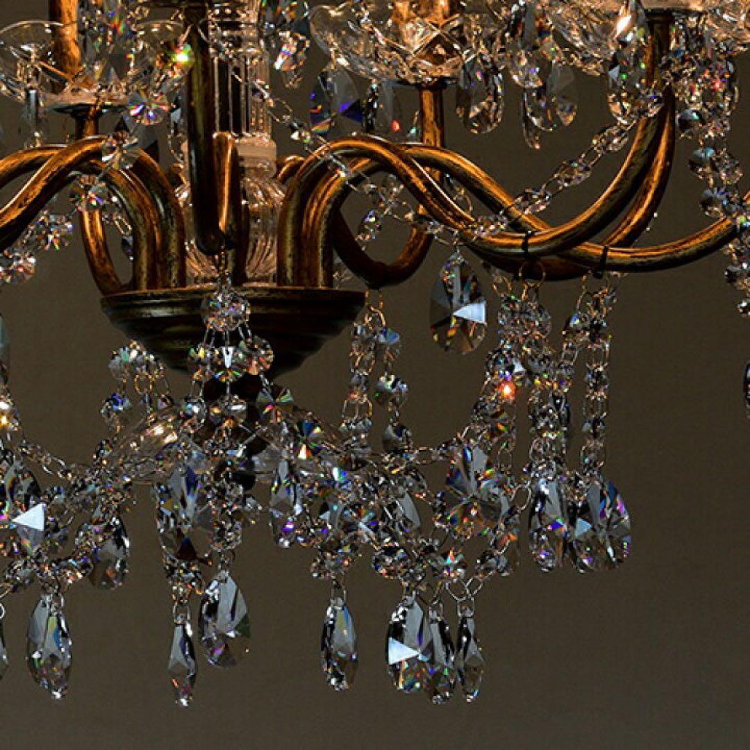 アスフォークリスタル使用 Build　ビルド 9灯シャンデリアGD