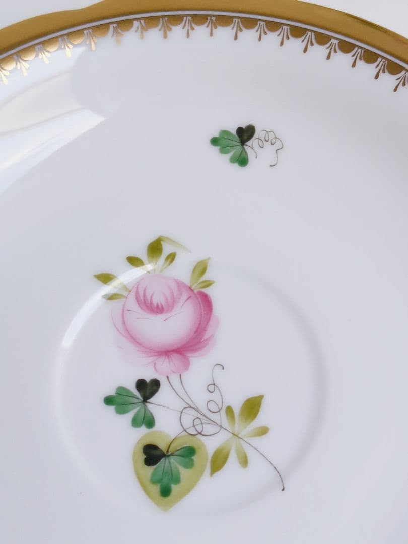 希少品✩ヘレンド　ウィーンの薔薇　ゴールド　トリオ