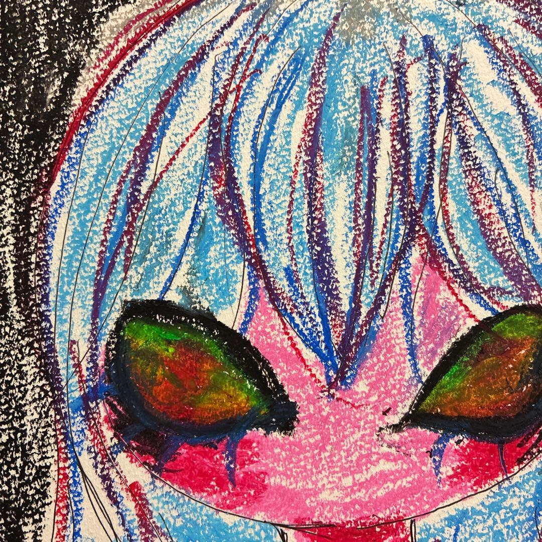 ファンタジー キャラクター クレヨン アート 絵 絵画 - メルカリ