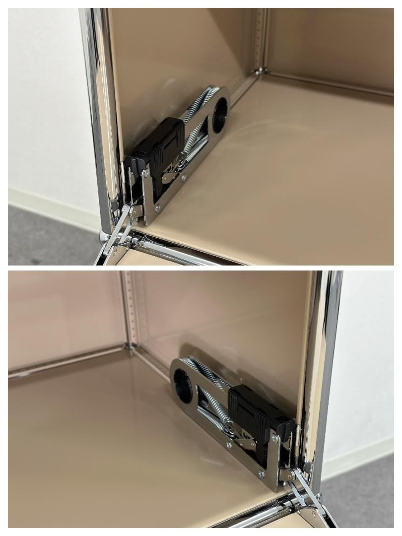 正規品ほぼ未使用品■USMハラー■スリムキャビネットシェルフ　1列3段　ベージュ