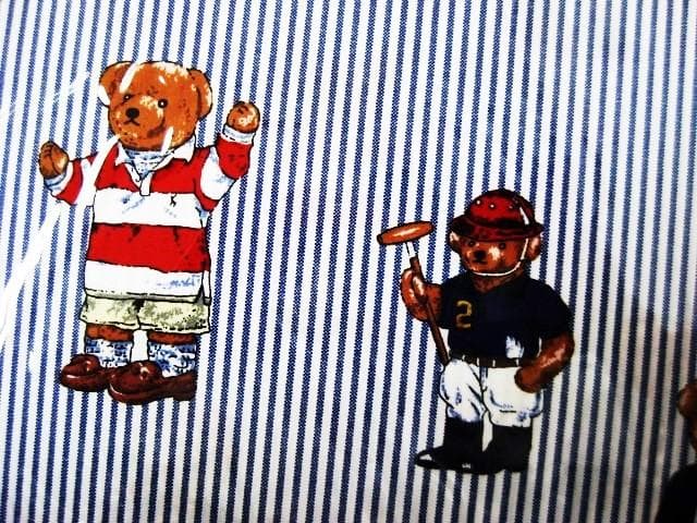 今週終了～ラルフローレンのクッションカバー　４５×４５ｃｍ　ポロベア　日本製