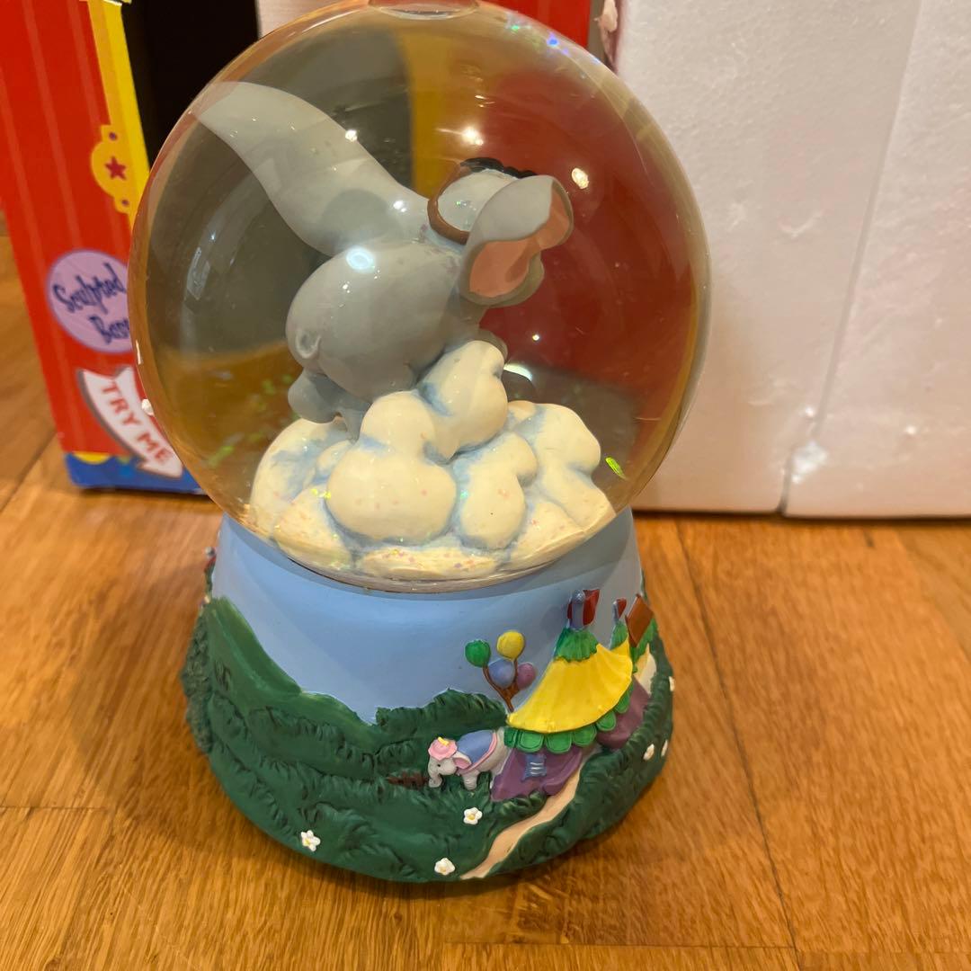 希少　エネスコ　ディズニー　ダンボ　　レトロ　オルゴール　スノードーム✳︎