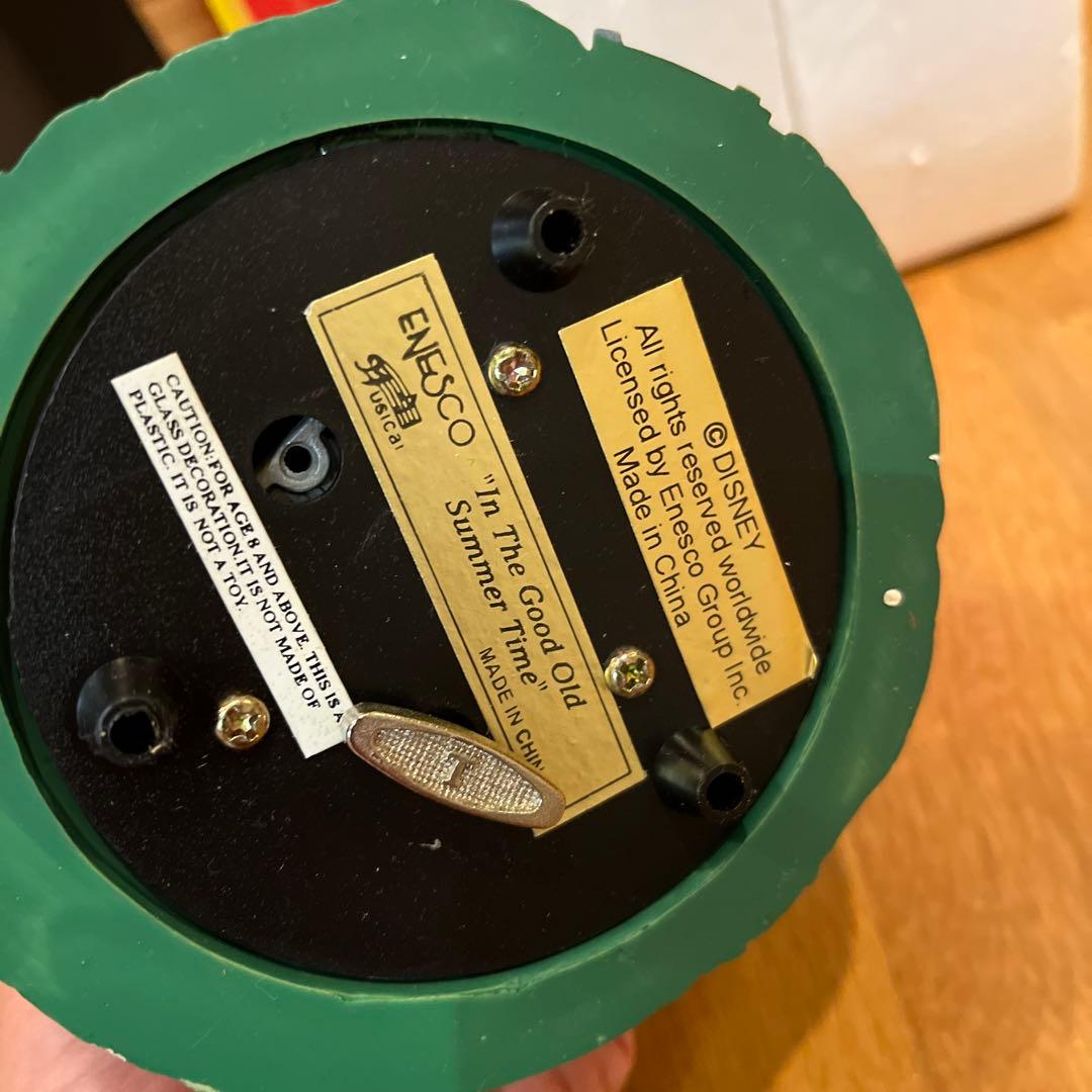 希少　エネスコ　ディズニー　ダンボ　　レトロ　オルゴール　スノードーム✳︎