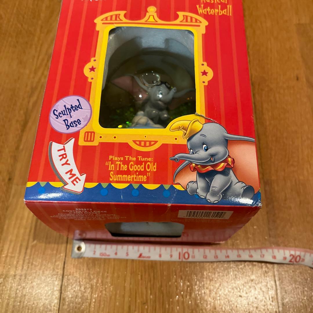 希少　エネスコ　ディズニー　ダンボ　　レトロ　オルゴール　スノードーム✳︎