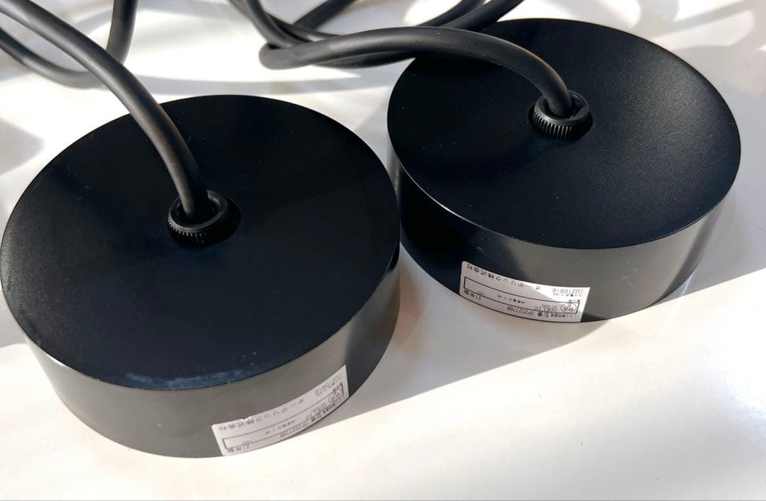 オーデリックLED調光ペンダントライト OP252776R アンバー色 黒 2個