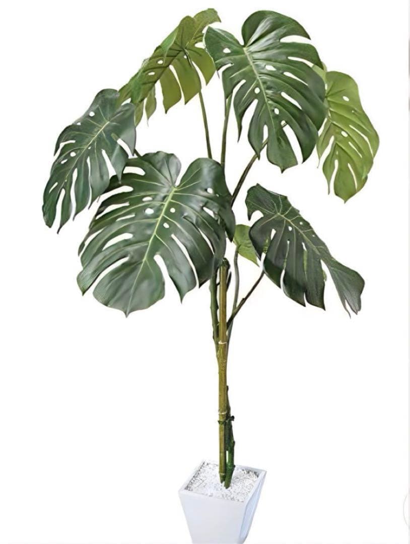 光触媒　人工観葉植物　ウォールグリーン　フェイクグリーン　モンステラ125
