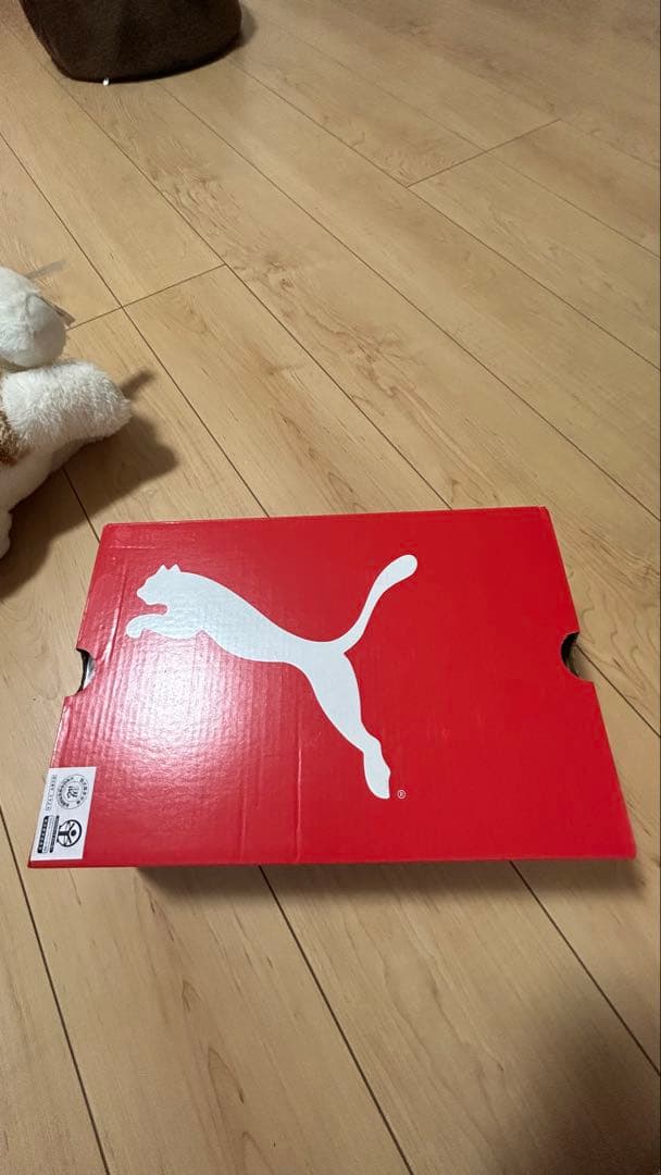 PUMA グレー×ホワイト スニーカー23.5