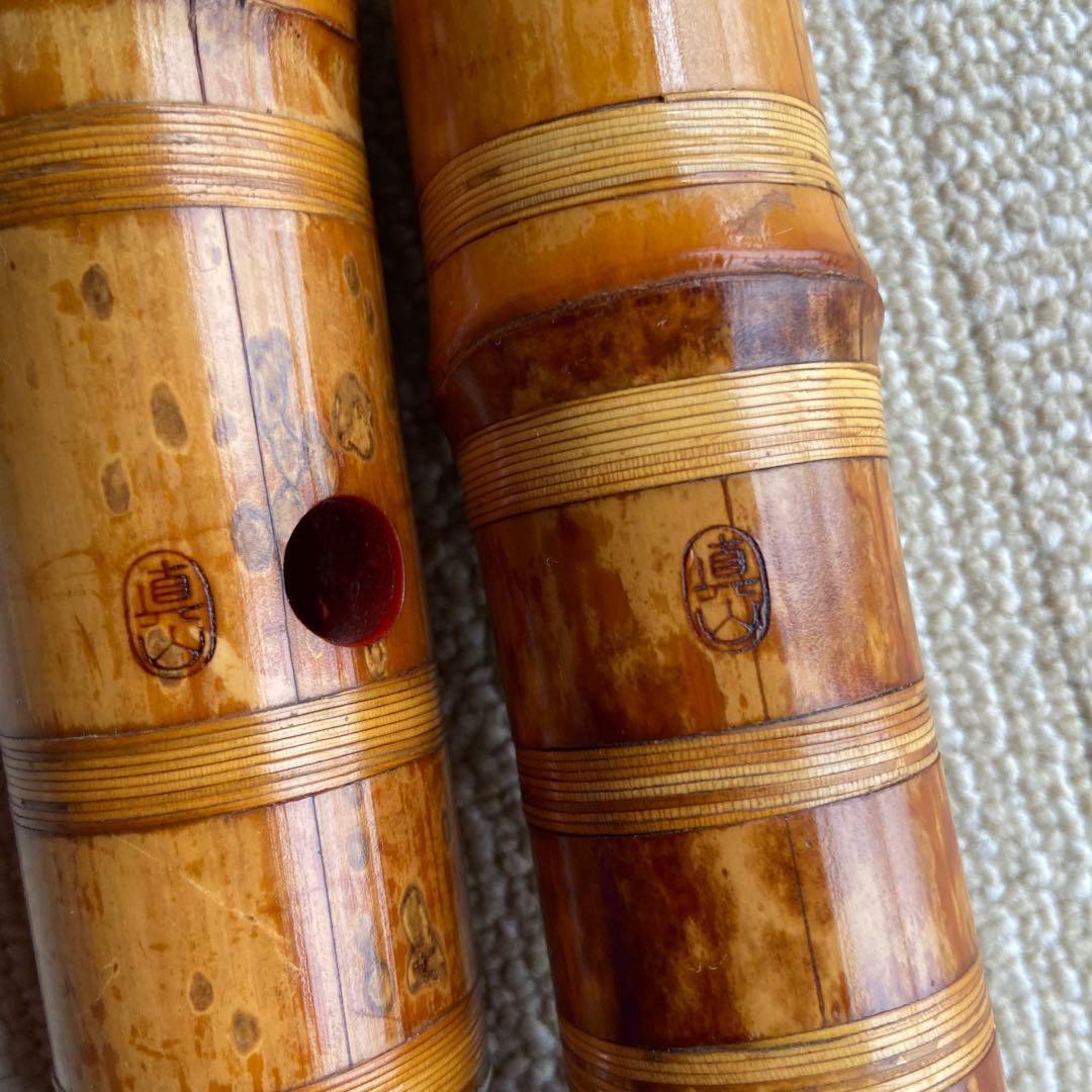 177⭐️尺八 真山銘 一尺六寸管 眞山銘三印 名管 - メルカリ