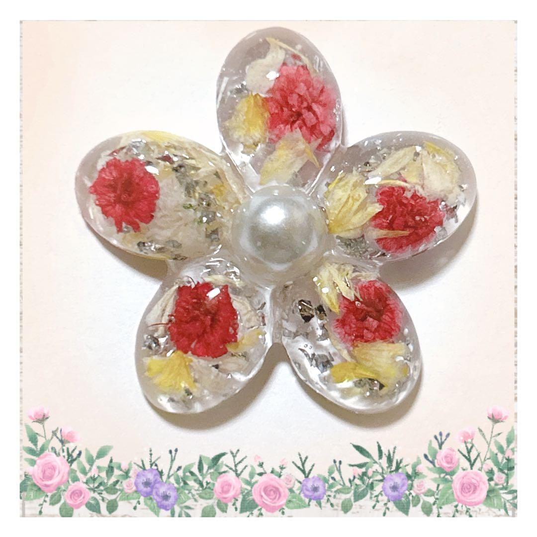 No 954❣️可愛いお花型レジンヘアゴム❣️٩(๑❛ᴗ❛๑)۶❣️