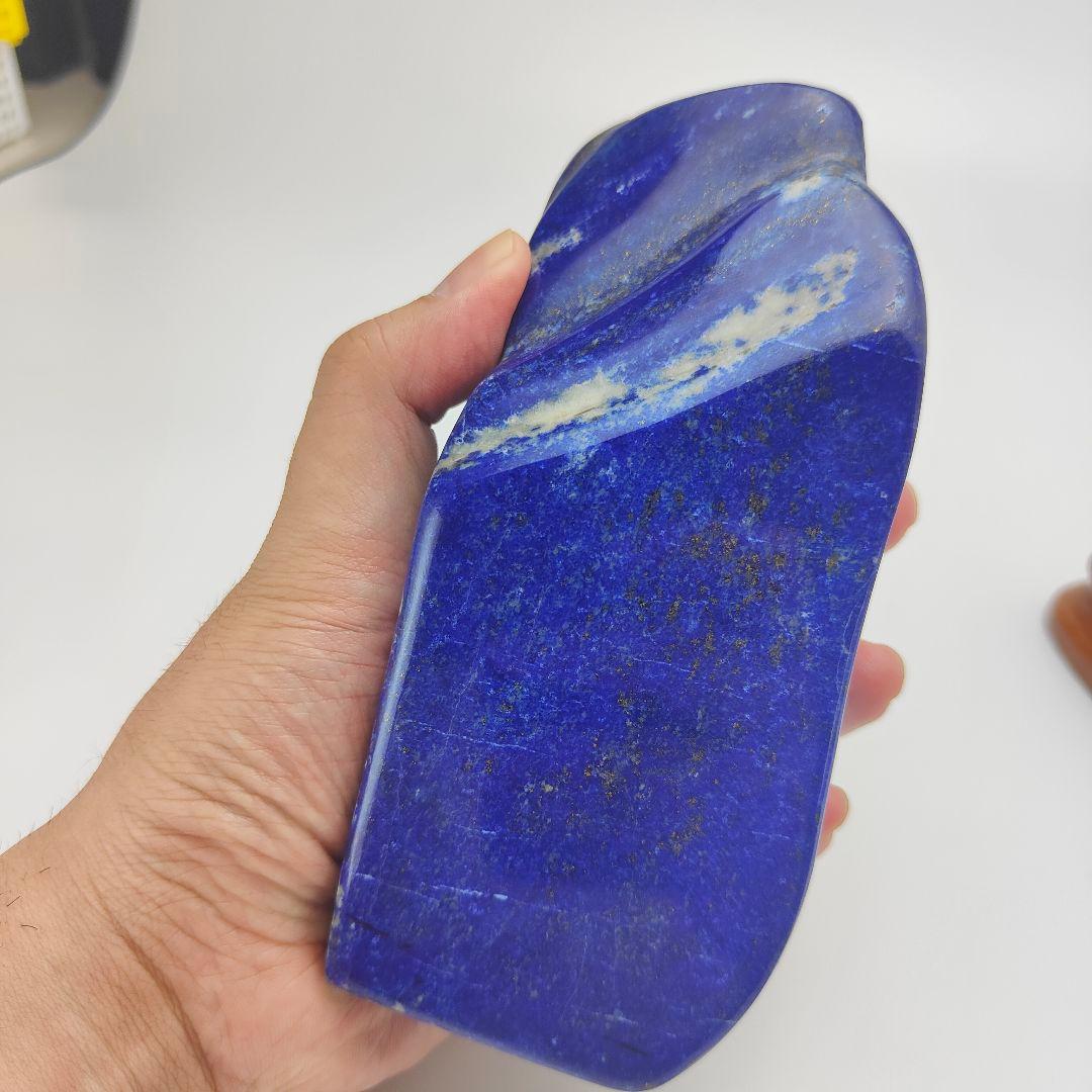 12.五爪の皇帝青金龍　風水開運画　伝統工芸　蒔絵　ラピスラズリ　原石　磨き石