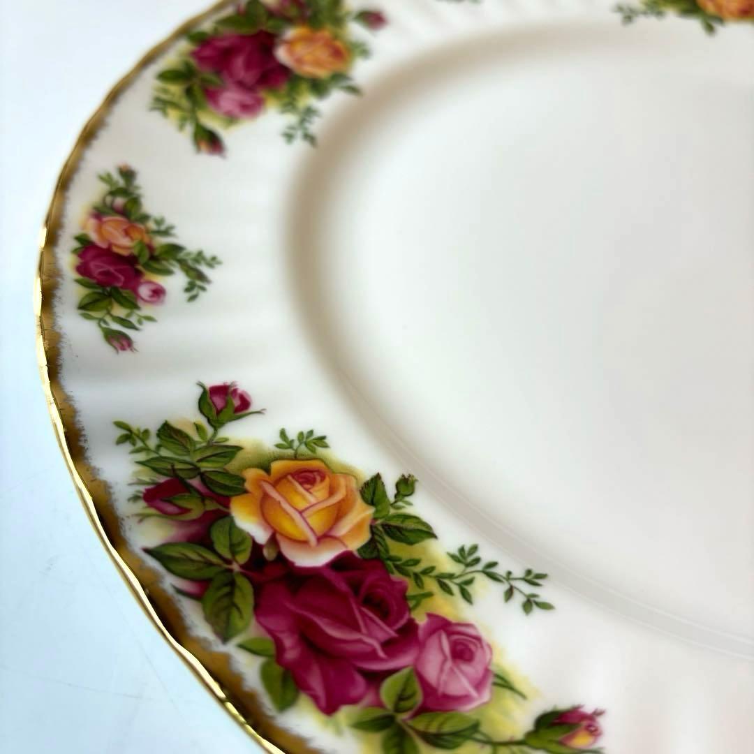 【未使用】　ロイヤルアルバート オールドカントリーローズ　大皿×4 中皿×4