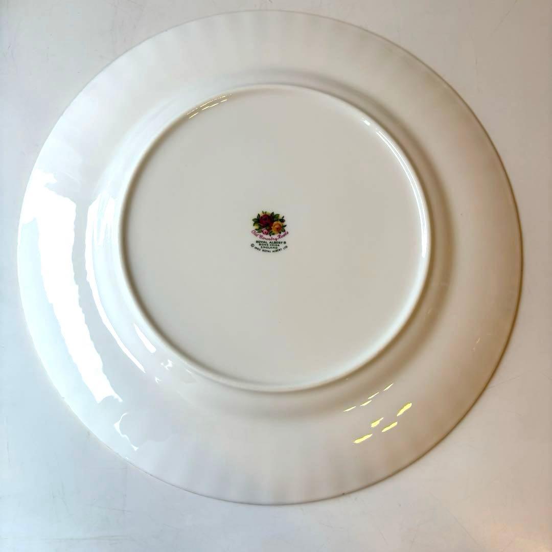 【未使用】　ロイヤルアルバート オールドカントリーローズ　大皿×4 中皿×4