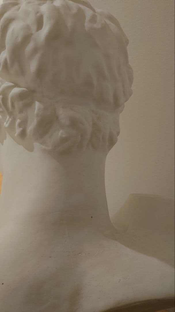 【中古品】石膏像　ヘルメス　胸像　中古品　デッサン用　スタジオ　オブジェ