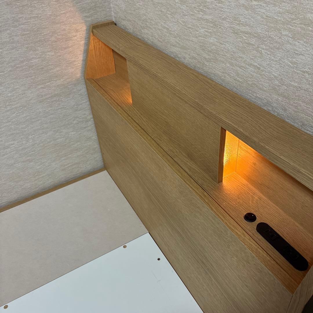 【直接引取限定】ニトリ　収納付シングルベッドフレーム