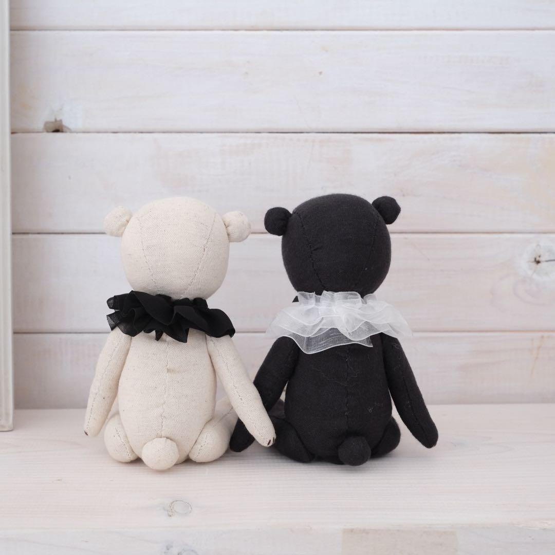 インヤンカラーのくまさん　テディベア　くまのぬいぐるみ　yin yang