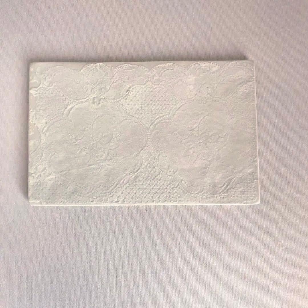 【新品未使用】濱中史郎　板皿　ホワイトレース【希少】